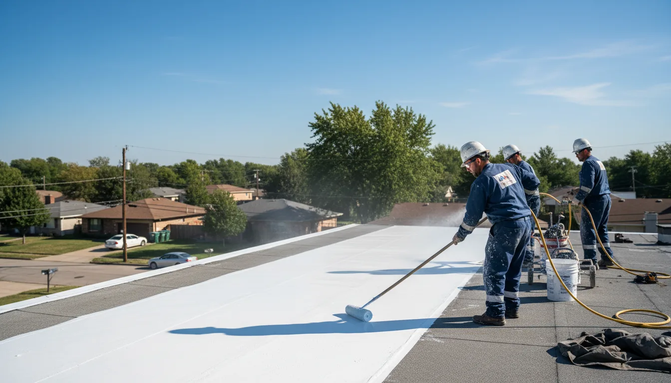 Commercial roof coating in Newark, NY near me